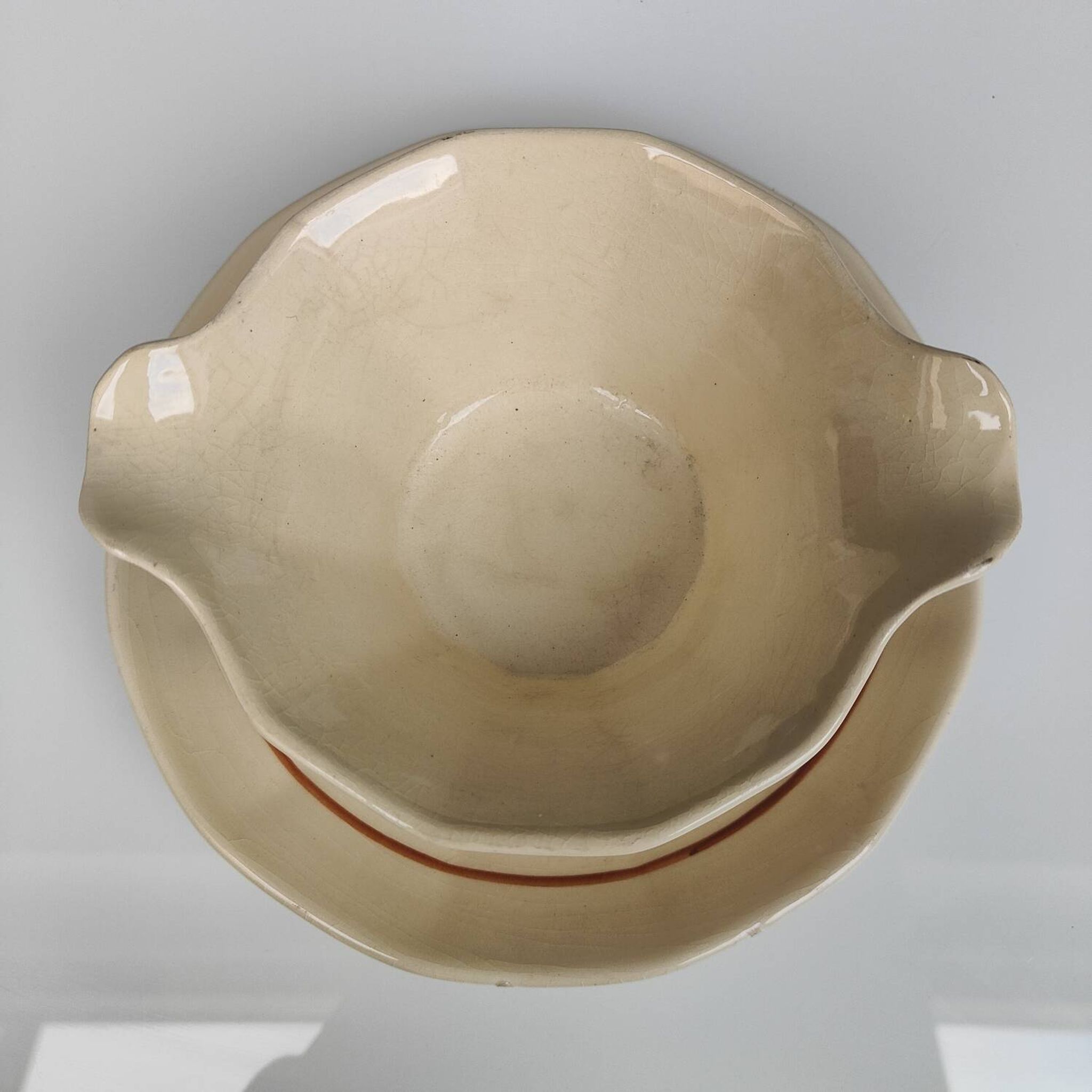 Sarreguemines sauce boat