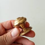Vintage furniture knob in gilded brass