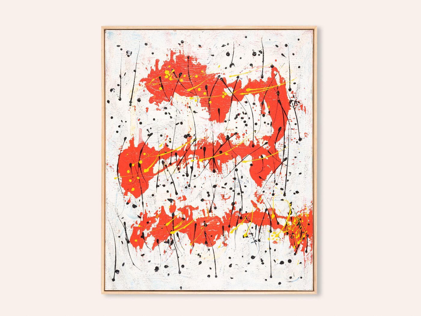 Abstract Composition I, Oil/Acrylic on Canvas, 82 x 103 cm