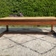 Vintage coffee table in rosewood and ceramic.