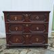 Jacobean style wooden chest of drawers