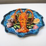 Old Lobster Plate in Barbotine