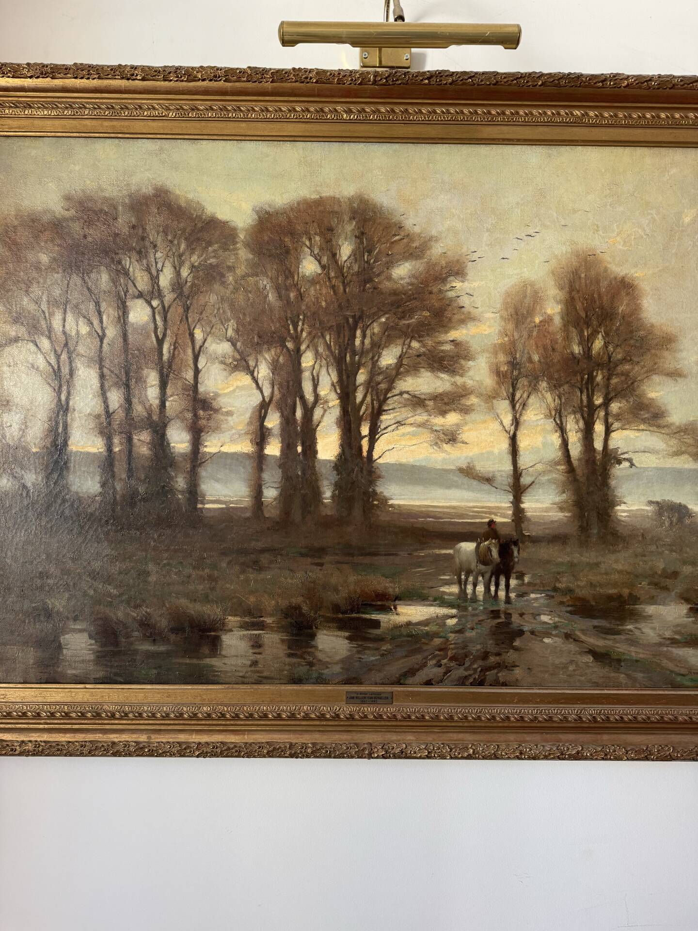Monumental tableau Jan Willem Von Borselen (1825-1892)
