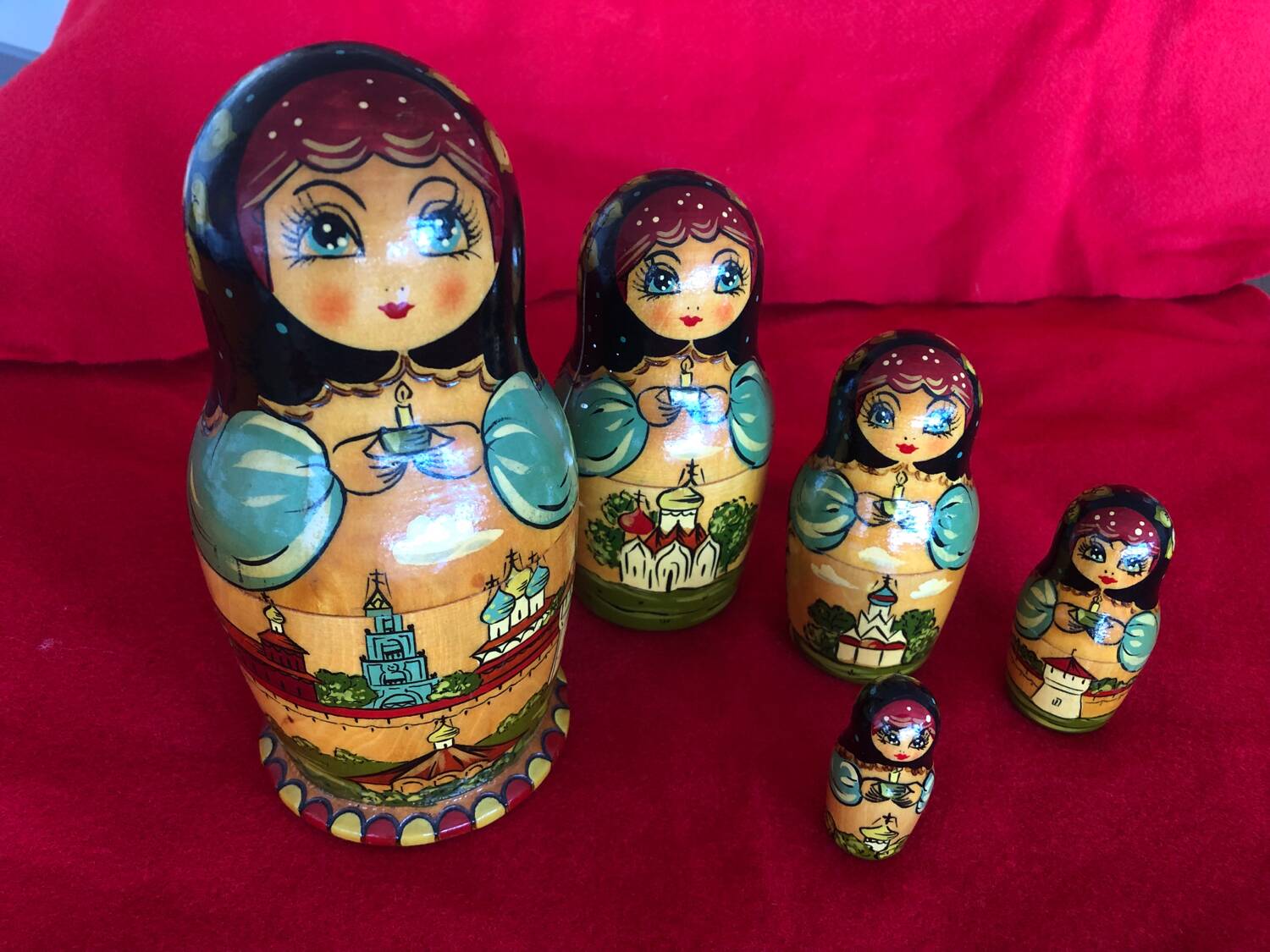Old Russian nesting dolls