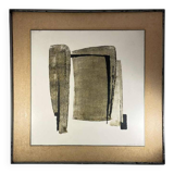 Abstract painting, Georges (Géo) De Vlamynck, oil on panel, ca 1960