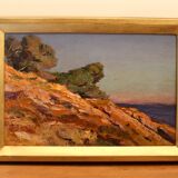 Oil on Panel Porquerolles by Geo Gyaniny
