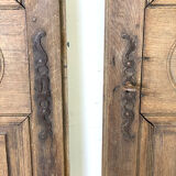 Pair of oak closet doors
