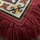 Vintage wool rug with fringe