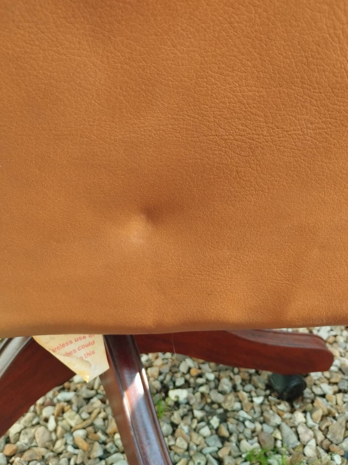 Chesterfield desk chair in antique leather