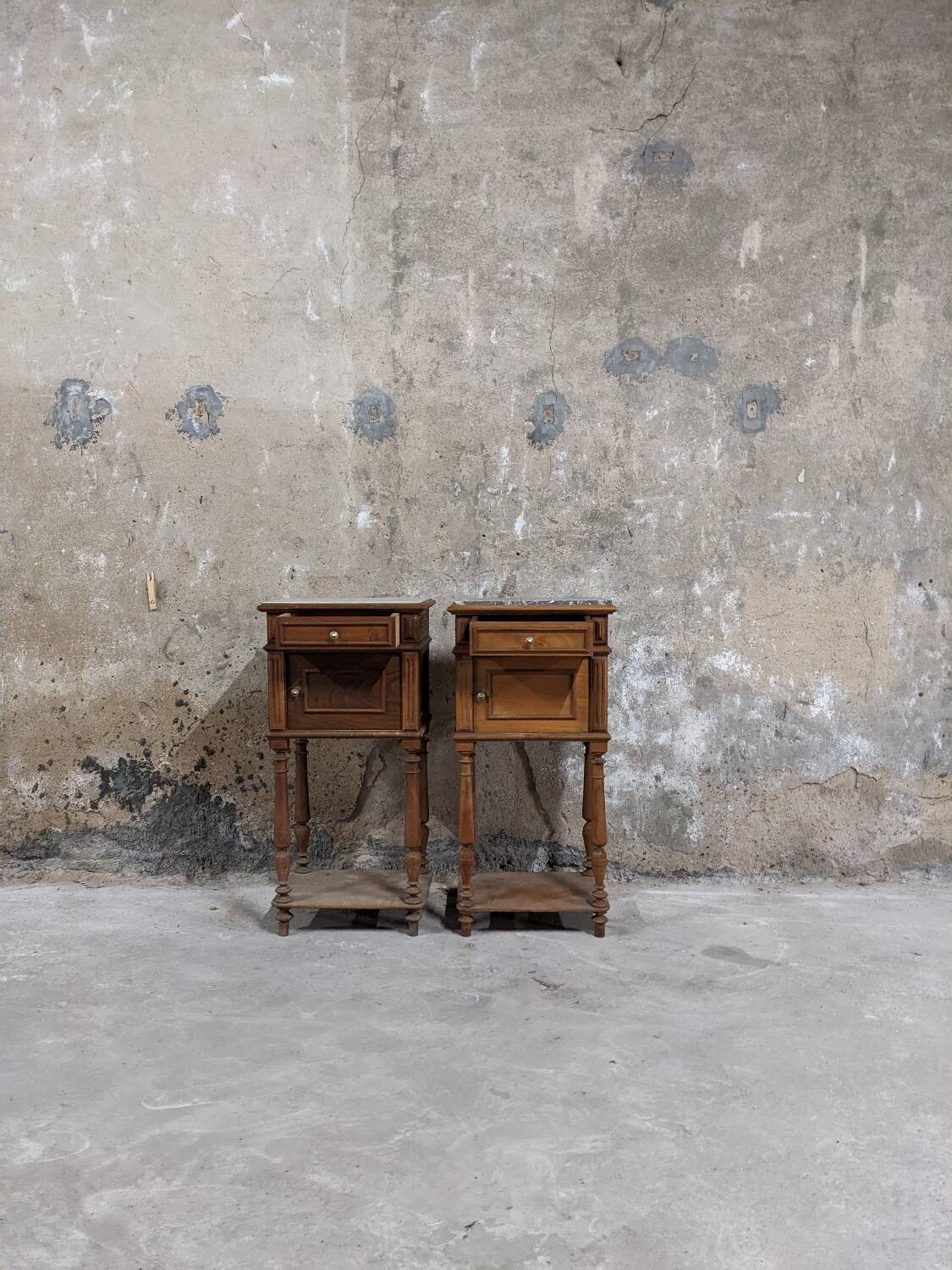Pair of art deco bedside tables