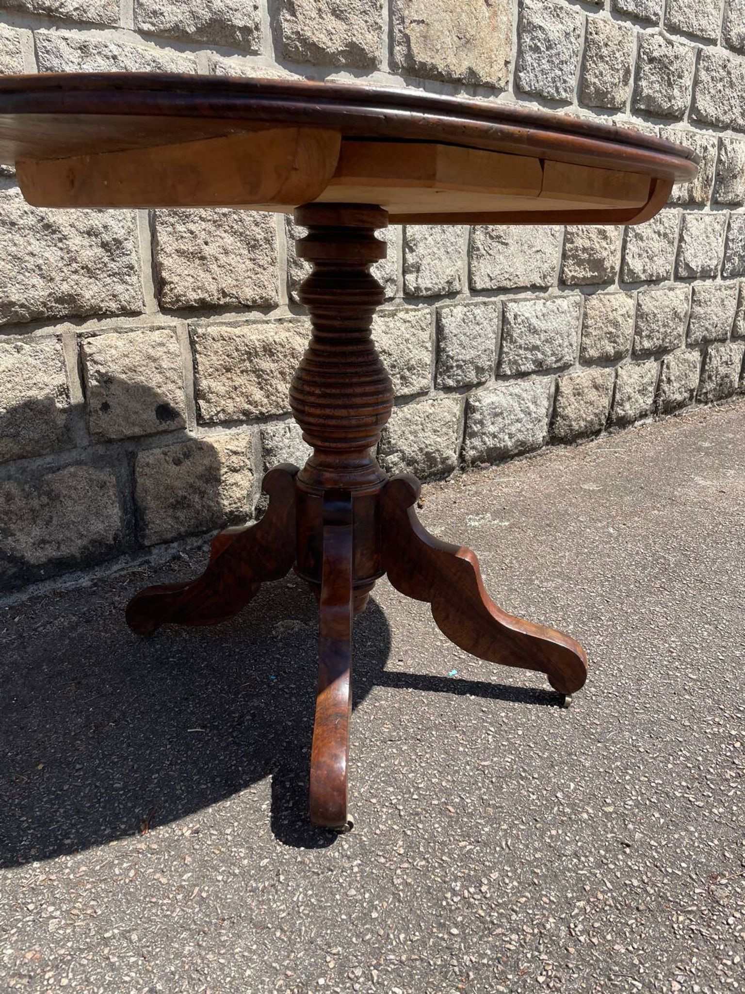 Table d'Appoint Antique en noyer