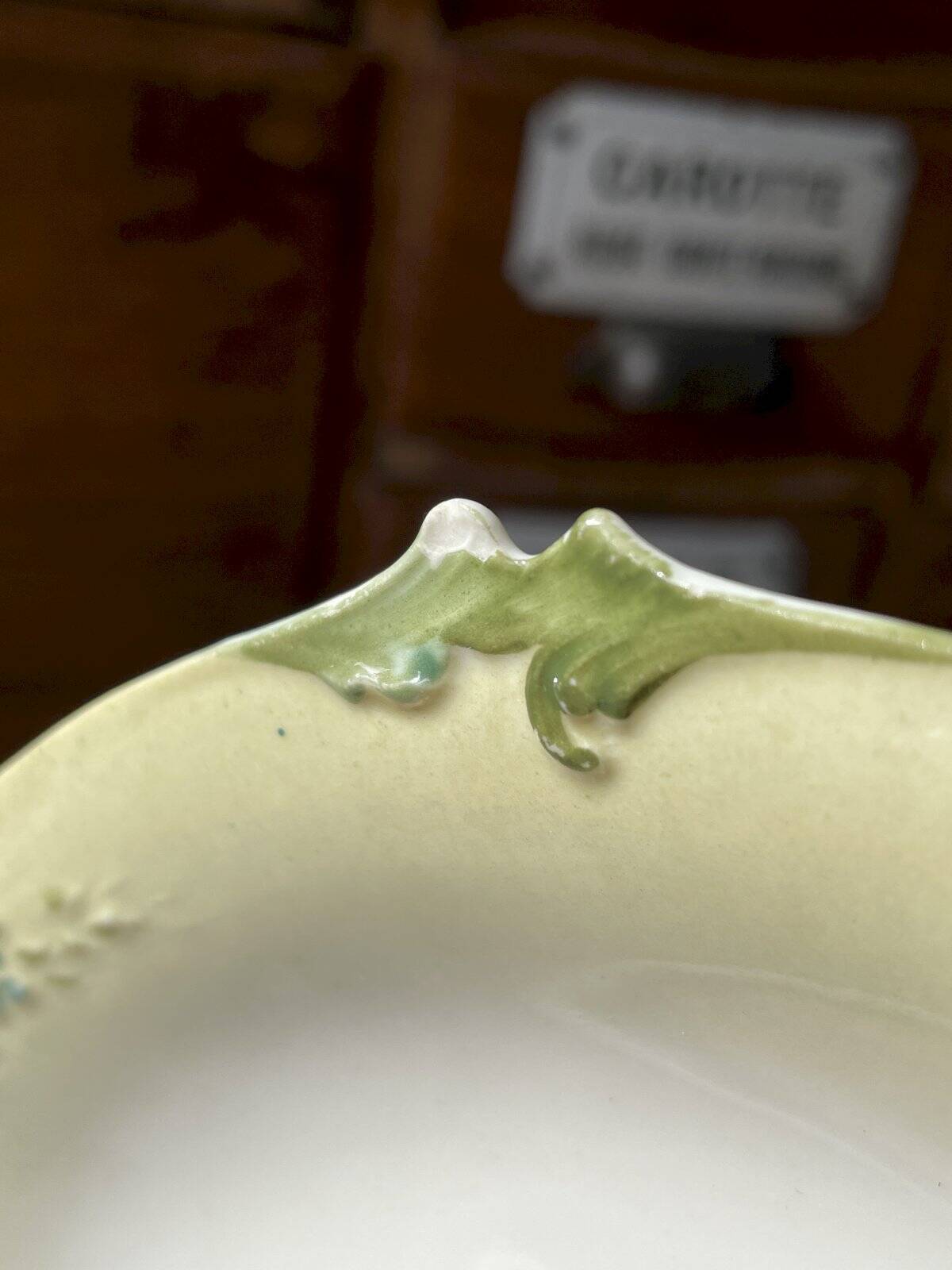Antique Art Nouveau porcelain plate