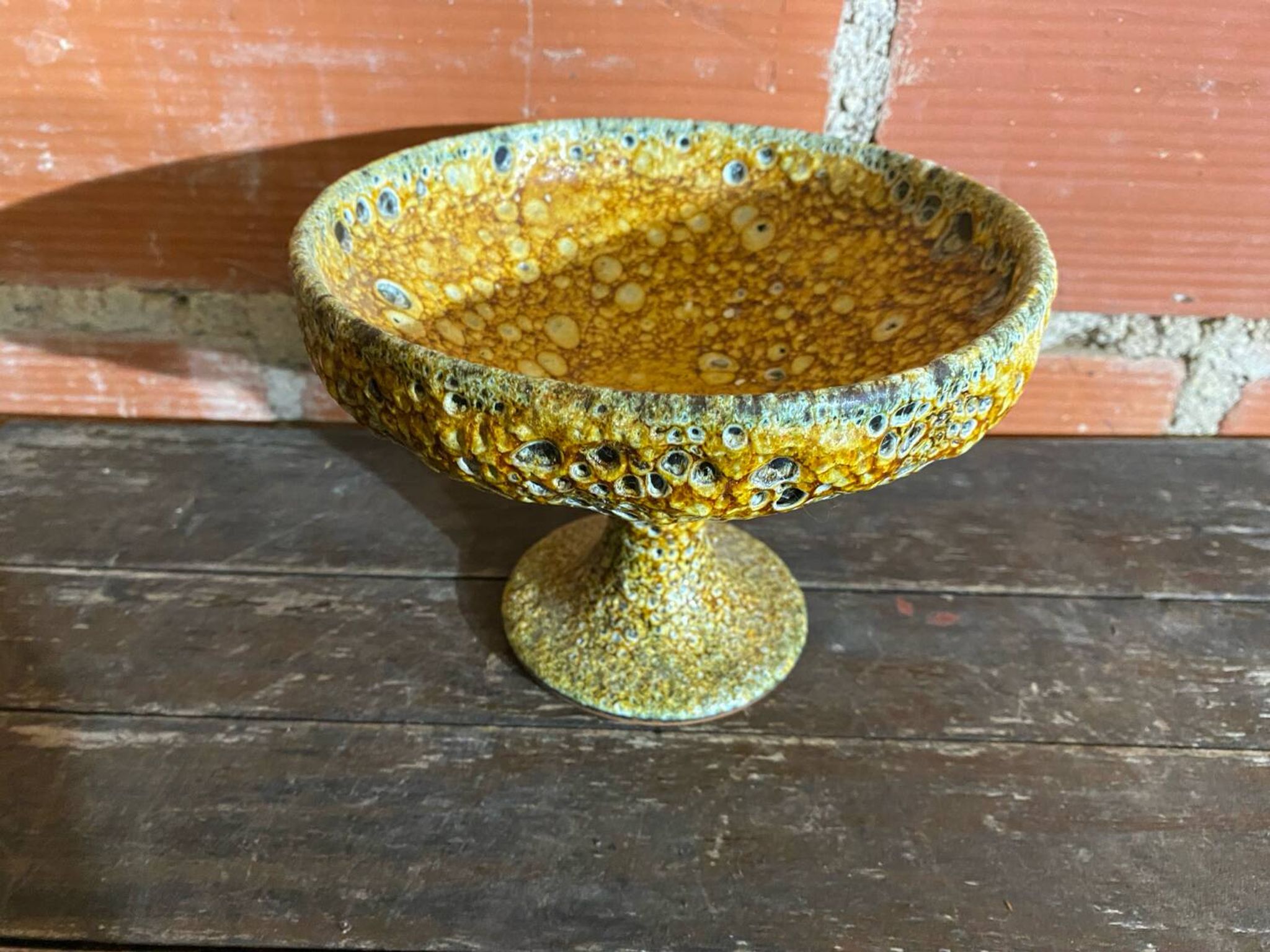Fat Lava CHARLES CART Cyclope Honey Vintage Ceramic Bowl