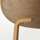 Table basse moderne en linoléum jaune du milieu du siècle par Alva Aalto pour Artek, Finlande, années 1960
