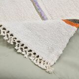 2x5 Natural White Turkish Vintage Runner Rug, 72x169Cm