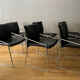 Ensemble de 6 chaises en cuir circa 1970