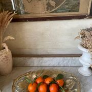Solid brass fruit bowl