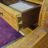 Cylinder desk / Drop-leaf desk – marquetry – Louis XVI style - 20th century