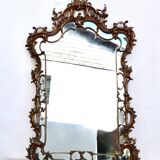 Miroir baroque en bronze xixème h= 104 cm