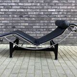 3x Original Cassina Le Corbusier Lc4 Black/chrome, New!