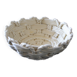 Woven ceramic basket/tray