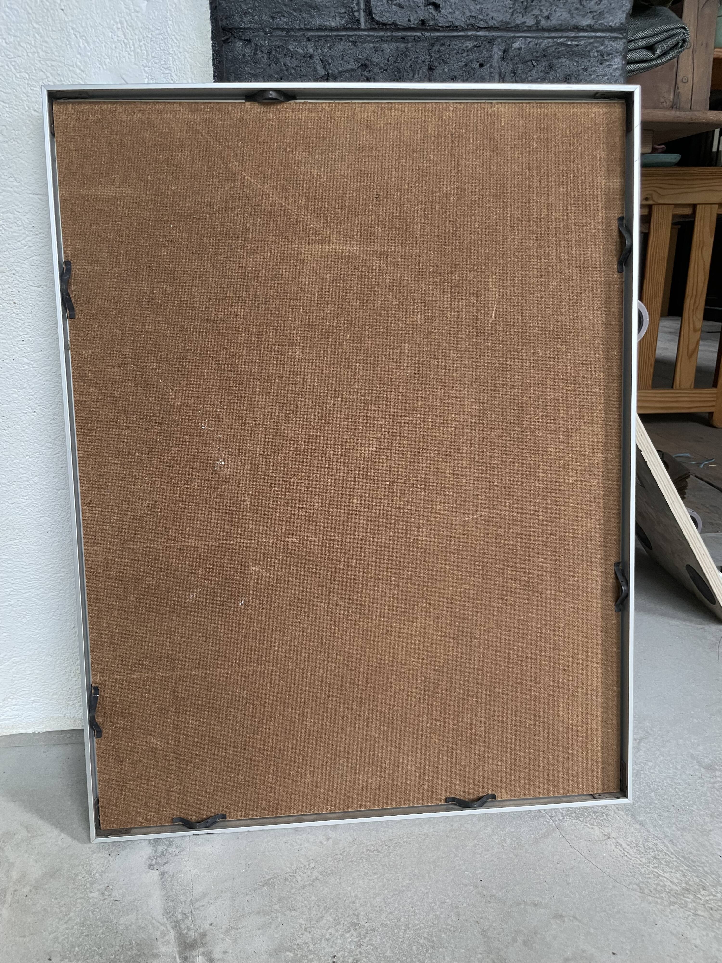 Oil chalk drawing flowers