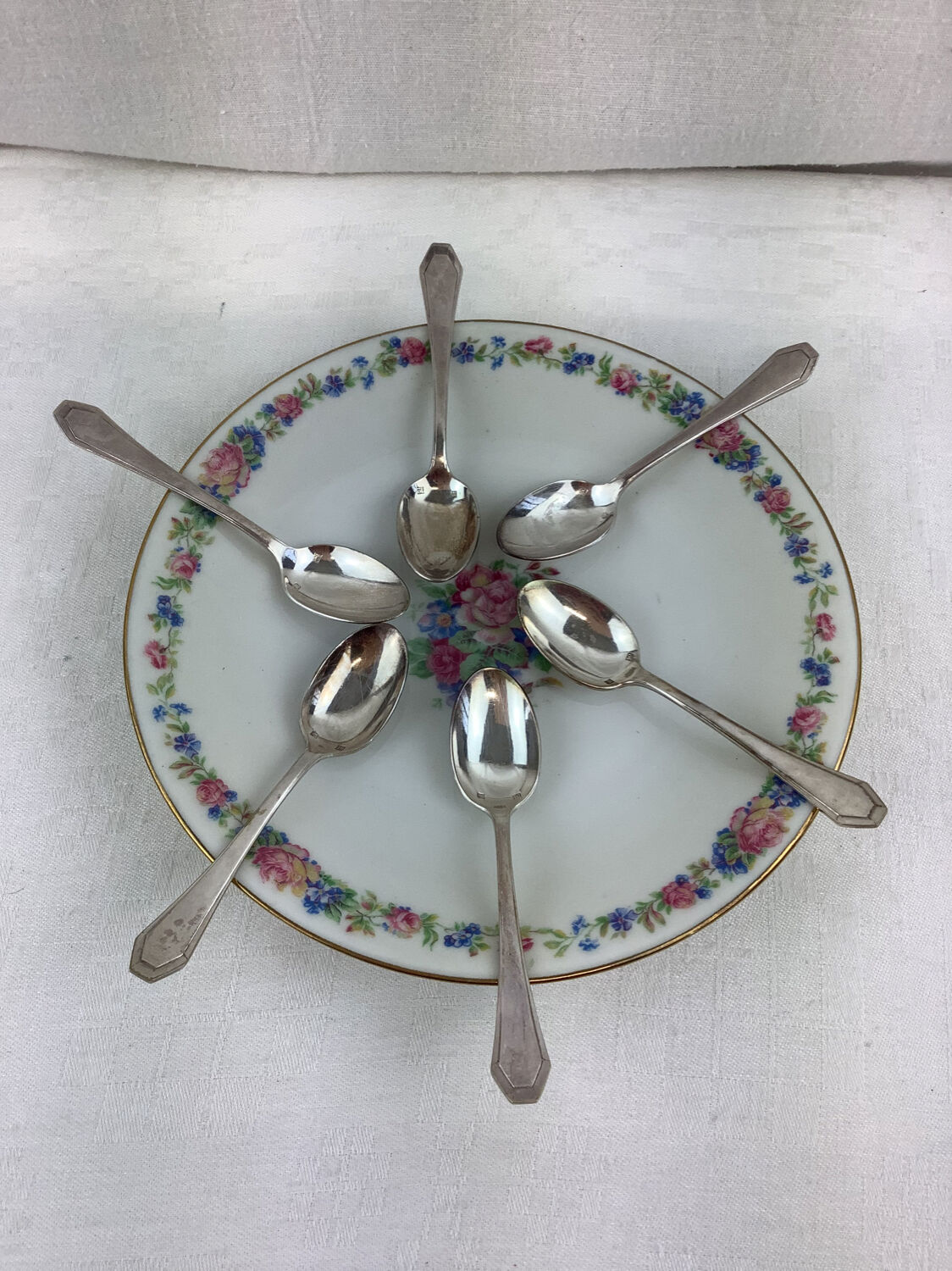 6 cuillères à café anciennes poinçon 12