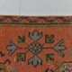 3x11 Vintage Terracotta Oriental Pattern Turkish Runner Rug, 89x342Cm