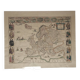 Carte de l'europe vintage
