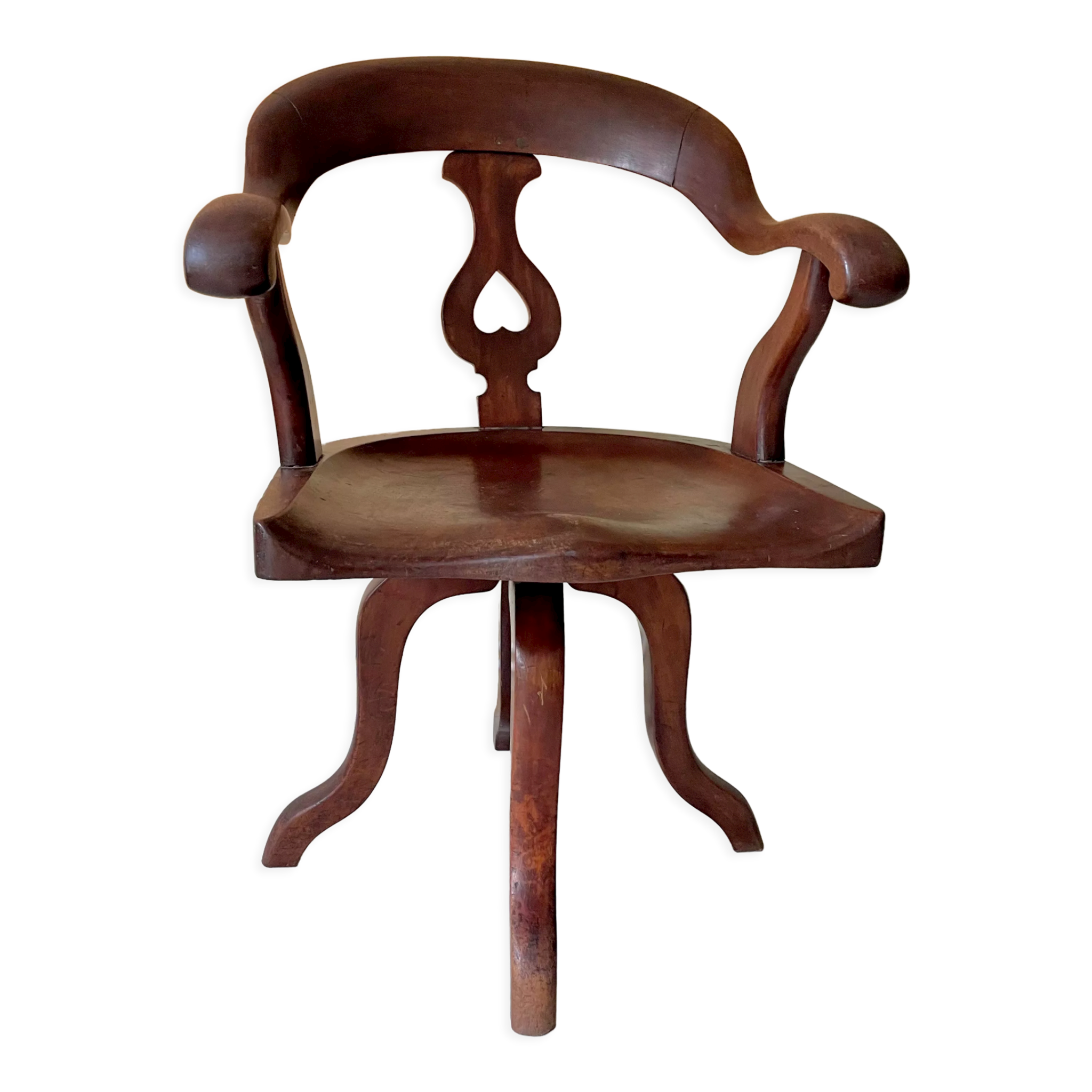 Sailor's armchair in swivel teak