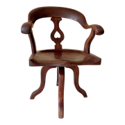 Sailor's armchair in swivel teak
