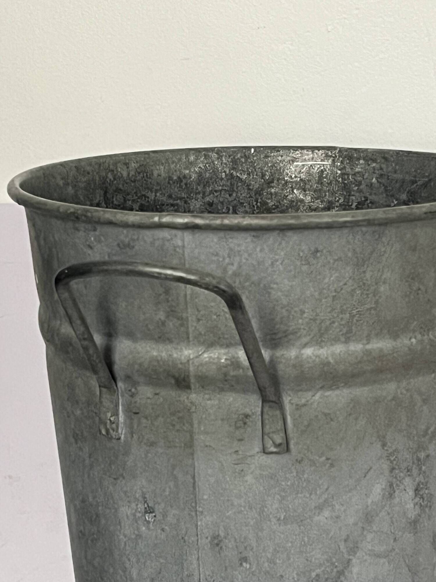 Large zinc florist vase