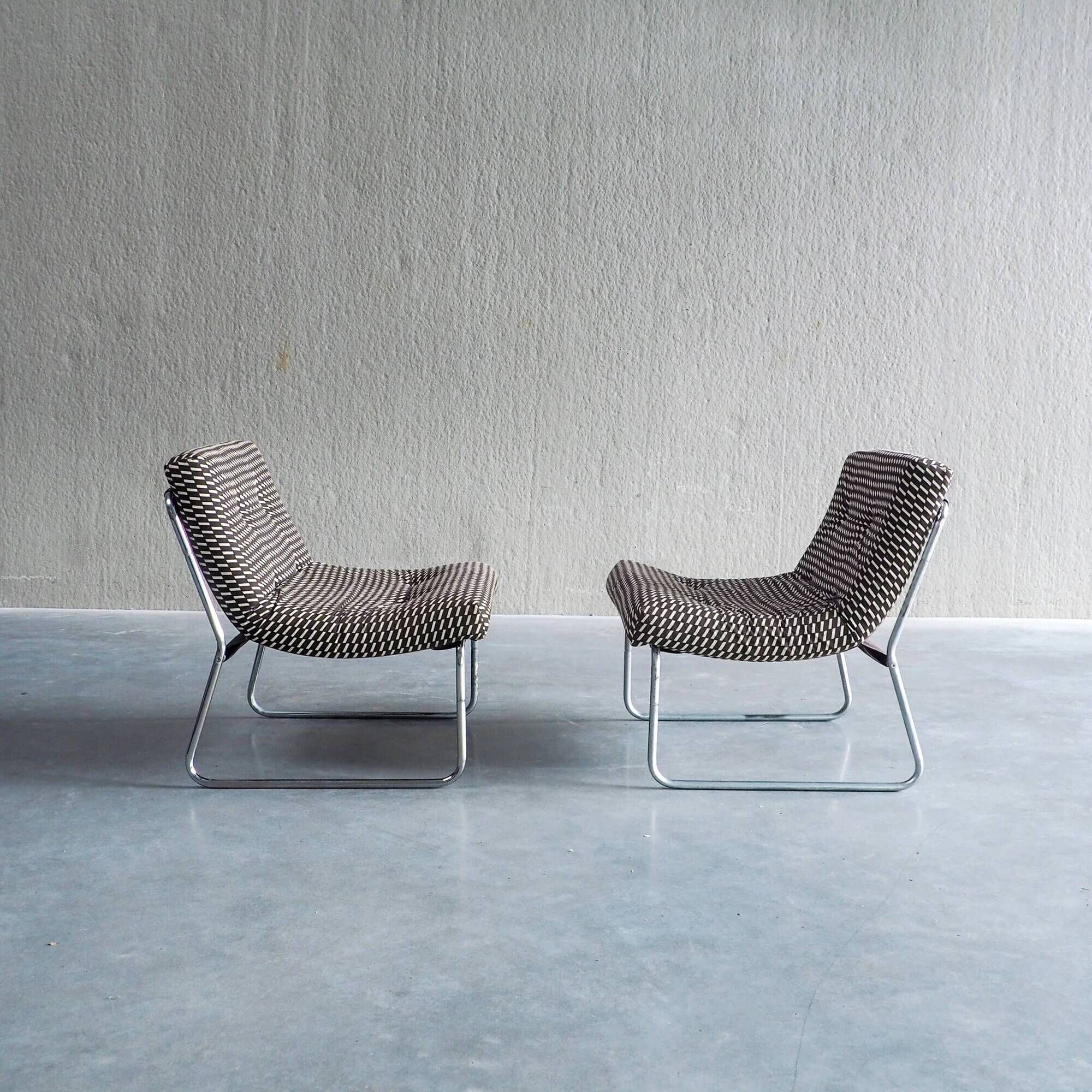 Mid-century modular lounge chairs