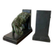 Lion and lioness bookends by Joseph Carlier, 1930