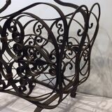 wrought iron newspaper rack