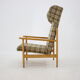 1960s Rare Beech Wing Armchair by ULUV, Czechoslovakia