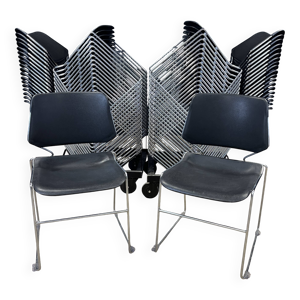 lot de 39 chaises Matrix - noir