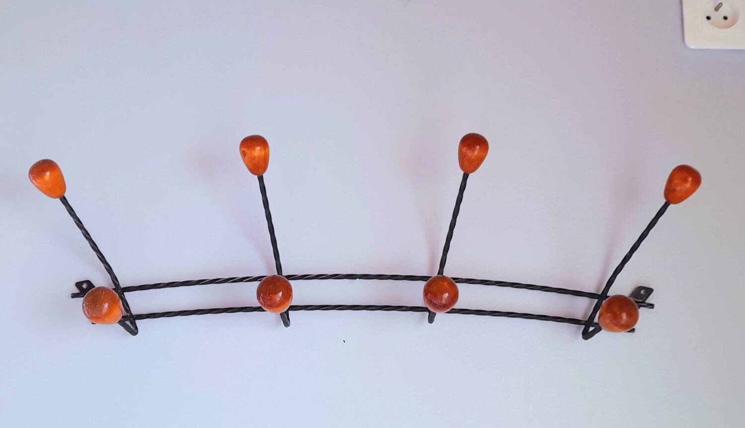 1950s wall coat rack
