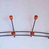 1950s wall coat rack