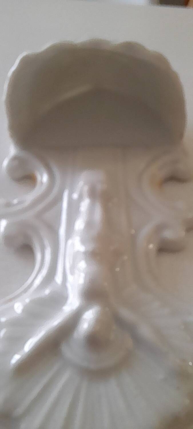 Antique stoup, Sèvres porcelain, 19th century, signed MF