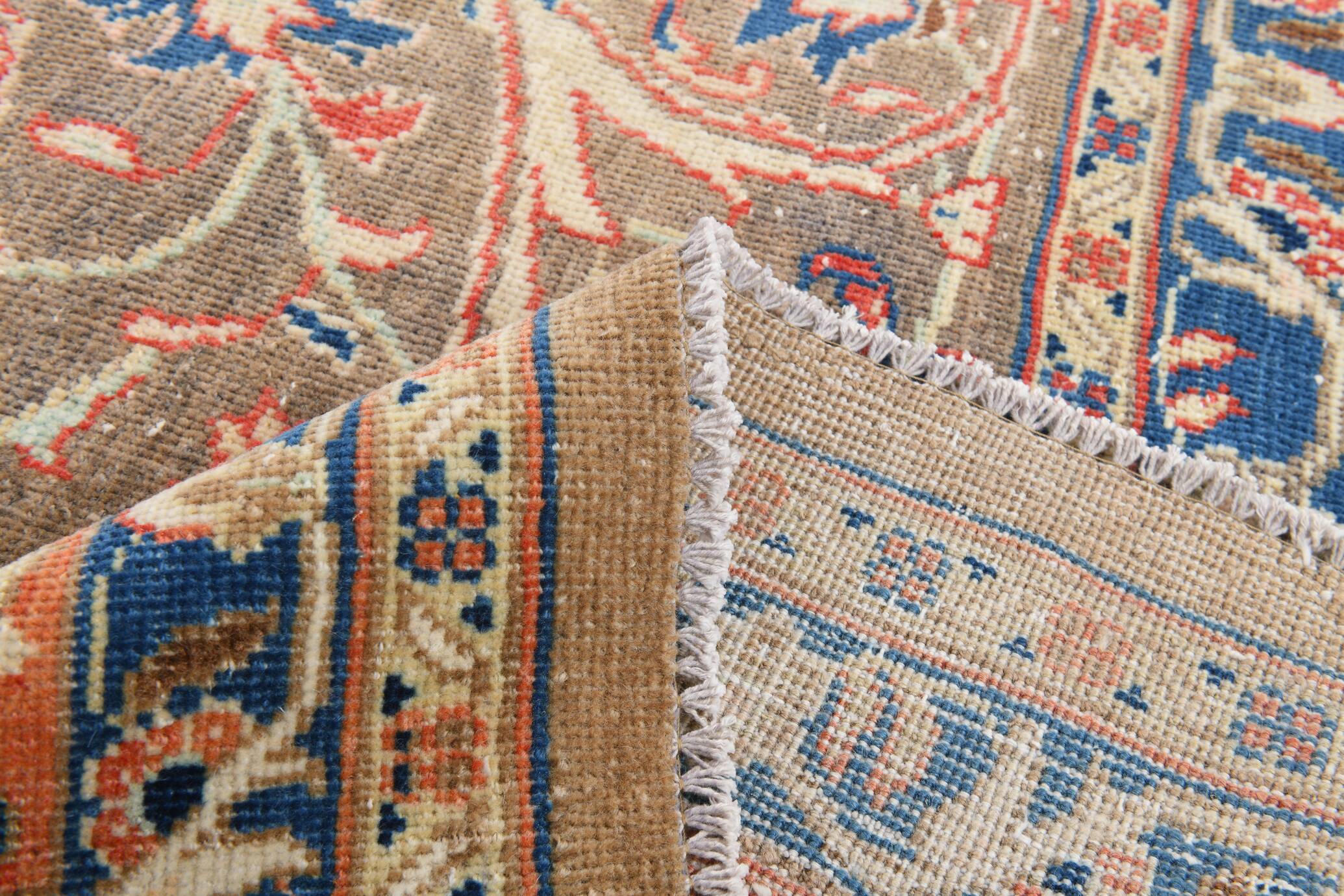 Grand Tapis Persan Ancien 300x397 cm, Médaillon et Motifs Floraux