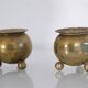 Pair of Scandinavian brass candlesticks 1960
