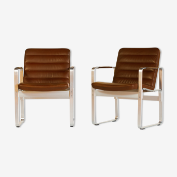 Pair of Mondo armchairs by Karl-Erik Ekselius for JOC Vetlanda, 1980's