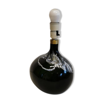 Pied de lampe en verre d’art rare conçue par Michael Bang, fabriquée par Holmegaard au Danemark 1973-1976