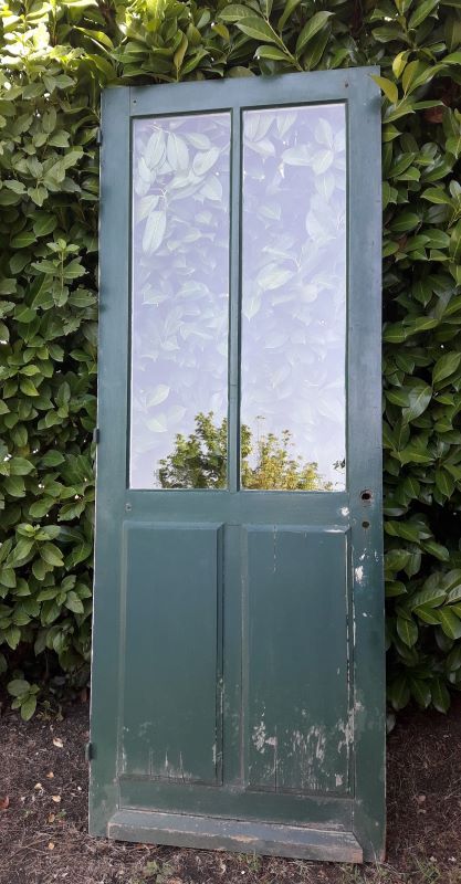 door 80x213cm Old oak glazed landing