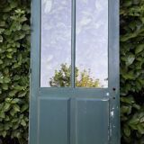 Porte 80x213cm palière vitrée en chêne ancienne