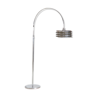 Chrome-plated lamppost by Tamus Borsfay for Hungarian Craftsmanship Company 1970s