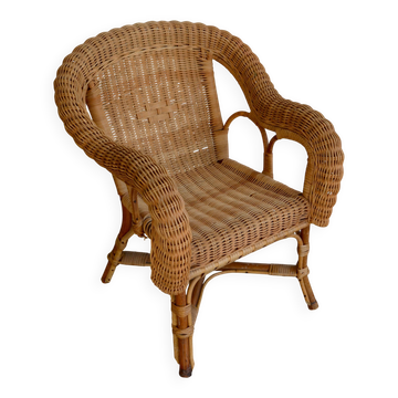 Child's wicker armchair