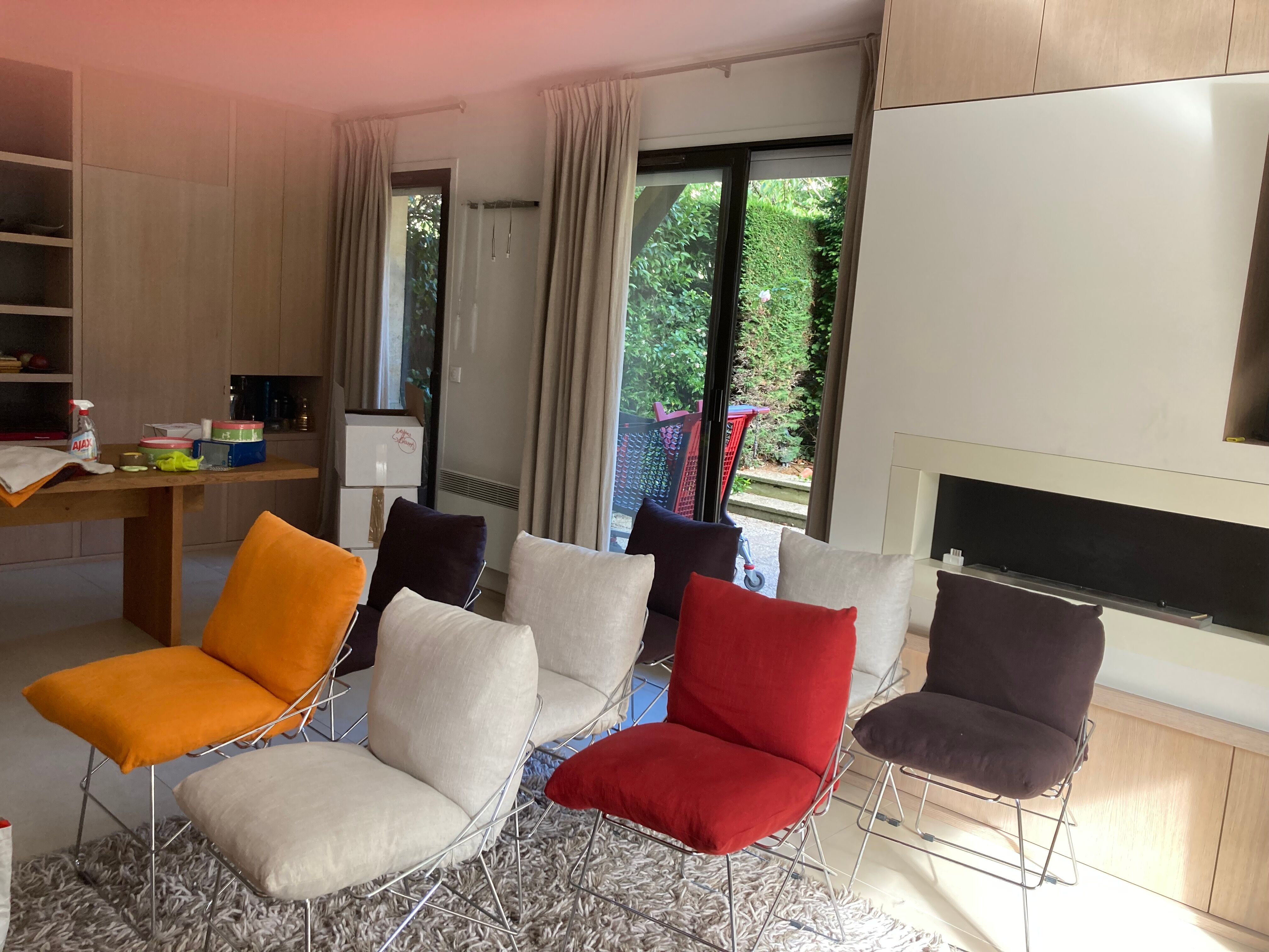 Dining chair model "sof sof" by Enzo Mari, Driade edition