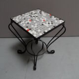 Vintage sidetable with tiles 1960's